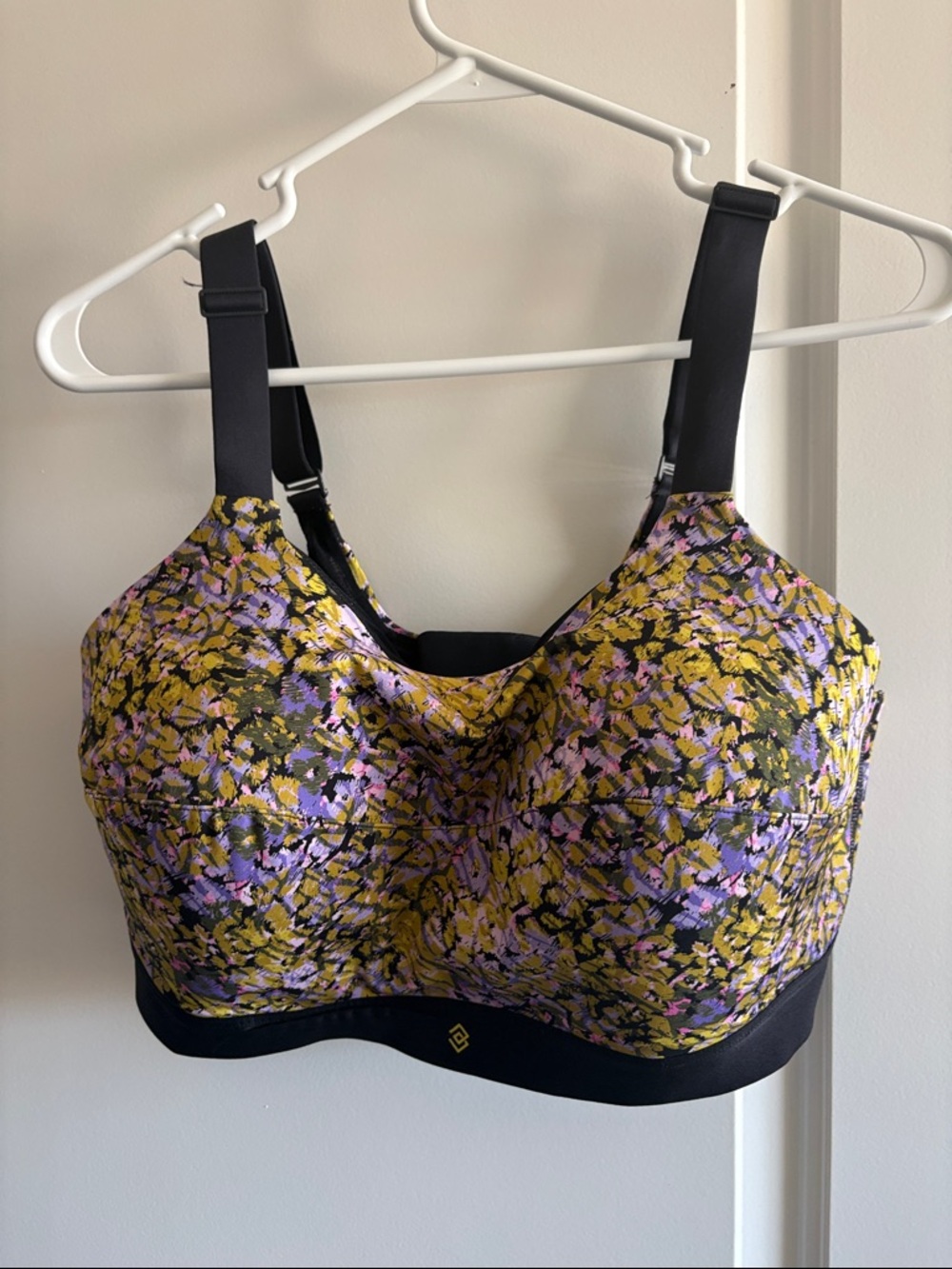 Thirdlove kinetic sports bra Supportive Floral Sports Bra - Yellow & Purple